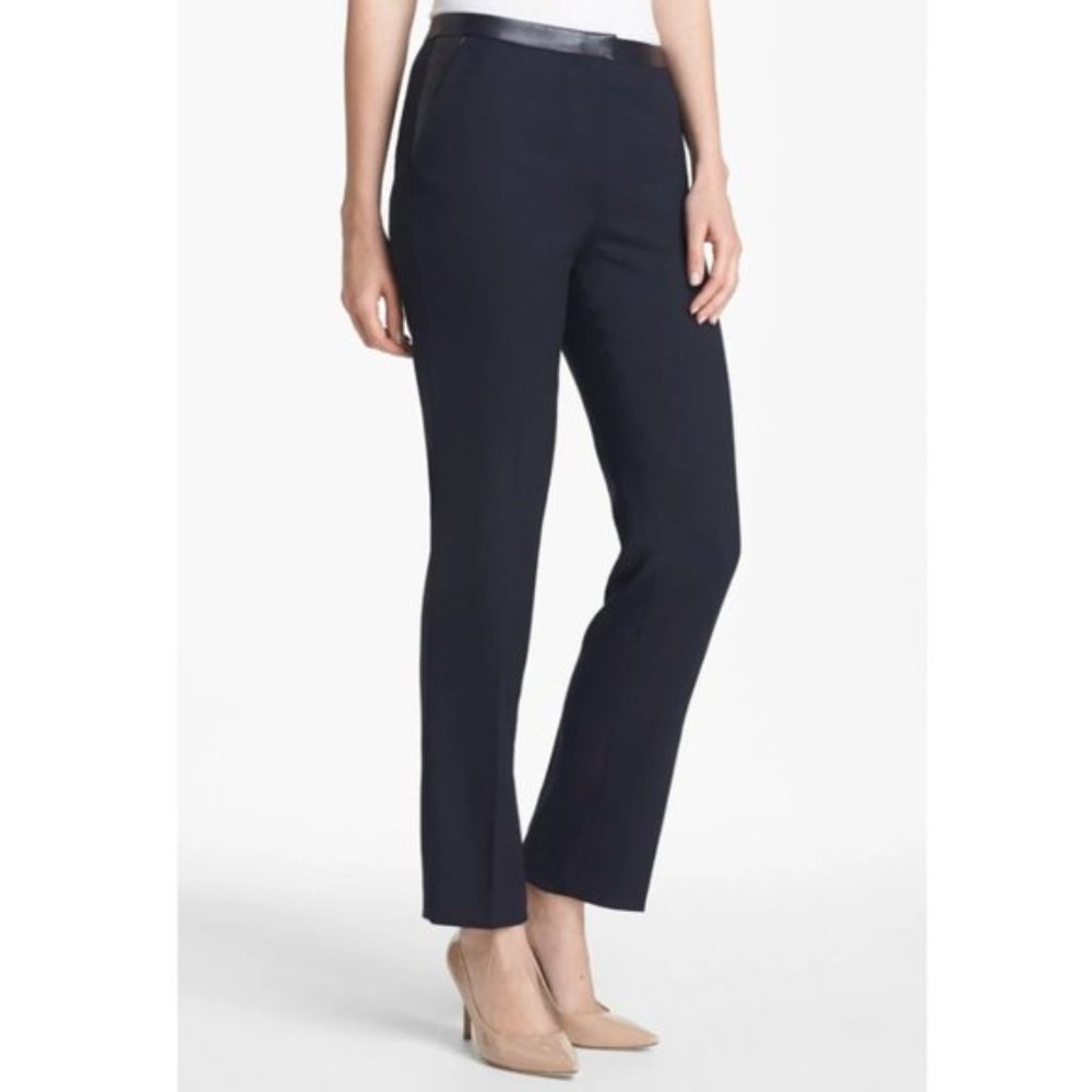 Tory Burch Christy Wool Lambskin Ankle Pants